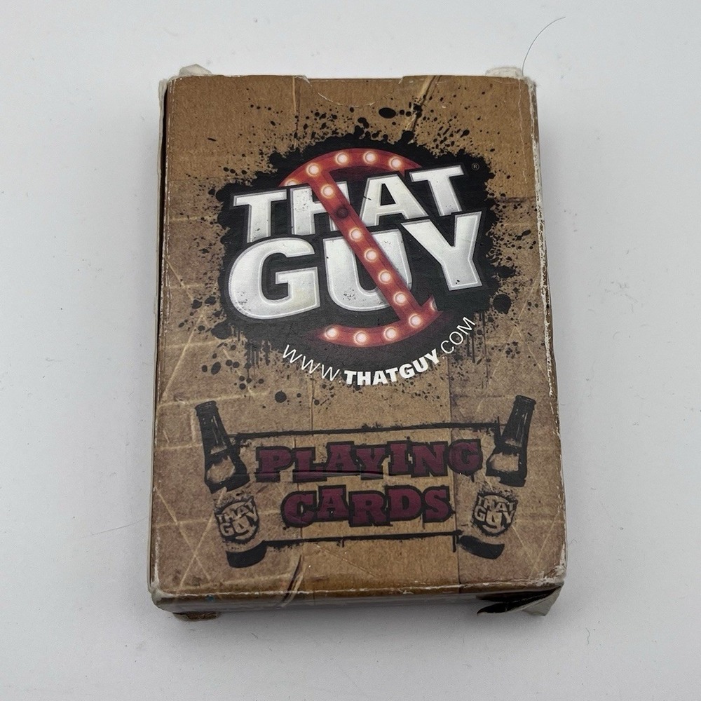 Military That Guy Playing Cards Deck US Army Public Health Campaign Rare